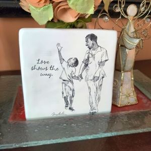 🗺️ Hallmark 6"x6" Love Shows the Way Ceramic Art Juneteenth BLM New Tile Artwork